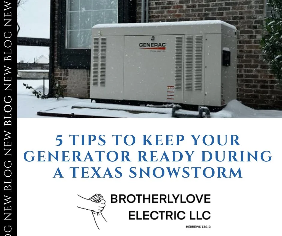 5 Tips to Keep Your Generator Ready During a Texas Snowstorm