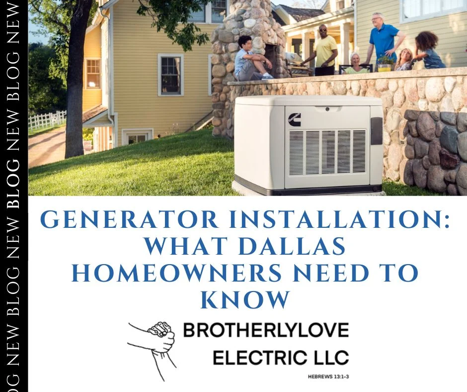 Generator Installation What Dallas Homeowners Need to Know