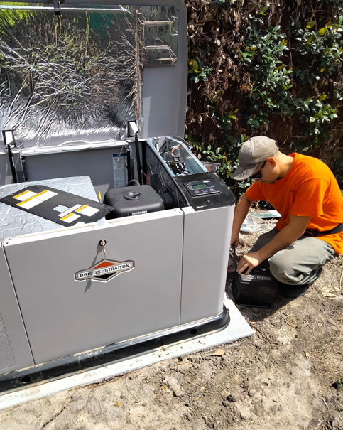 Can You Just Hook Up a Generator to Your House? stand-by-generator-man