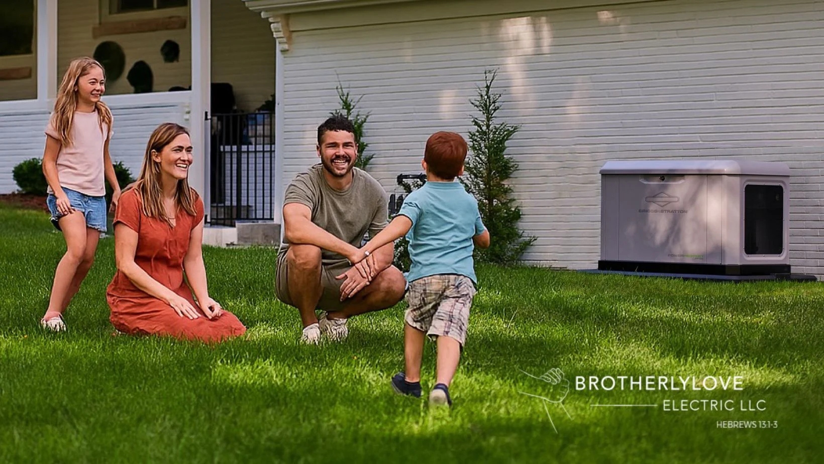 Backup power system connected to a natural gas line for Houston homeowners