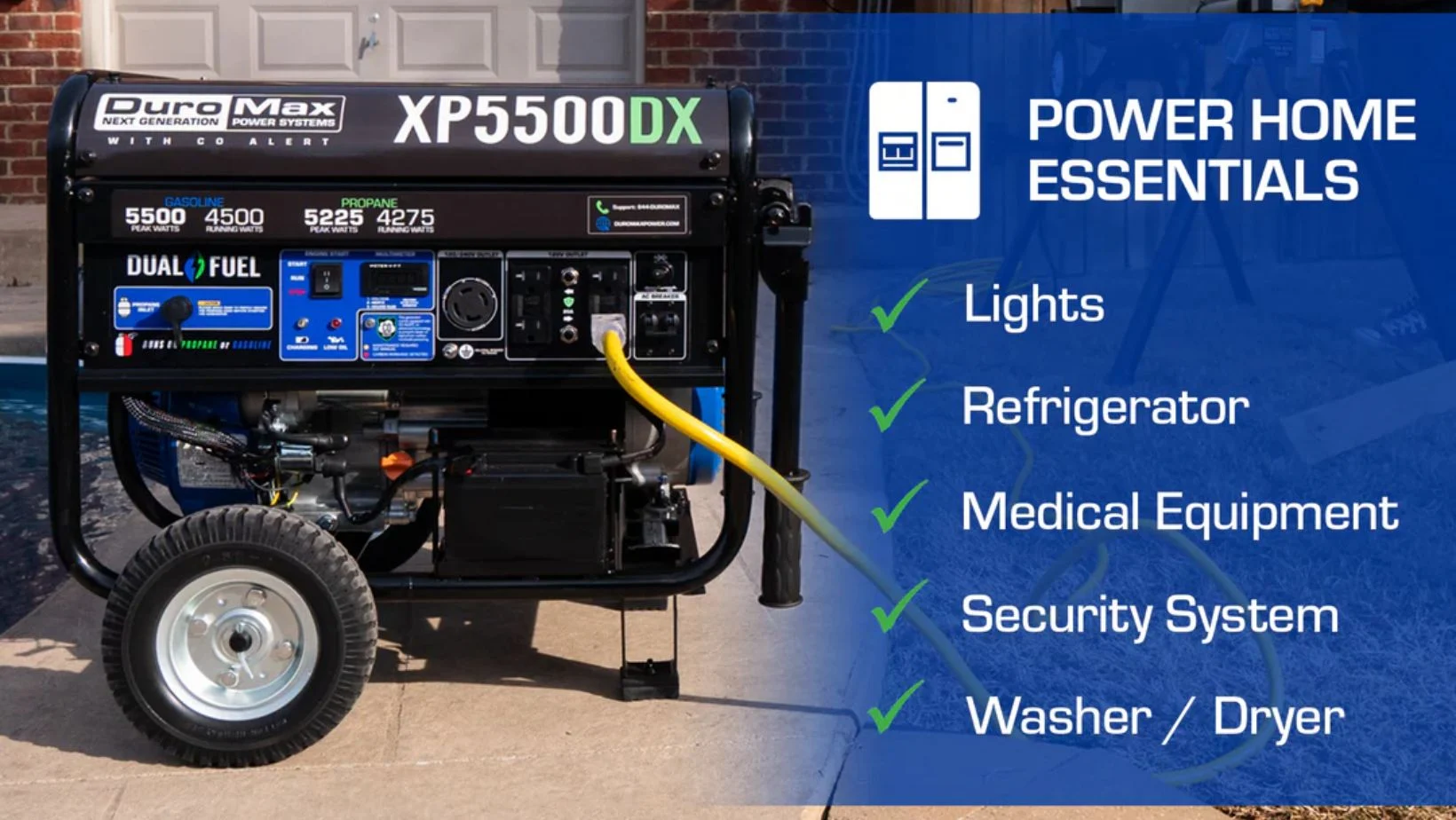 DuroMax Generator for a Texan homeowner DuroMax Generator with interlock stsyems for automatic operation for a Texan Homeowner