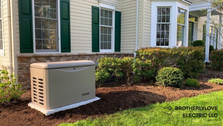 KOHLER generator installed in Plano by skilled electricians for reliable home backup power