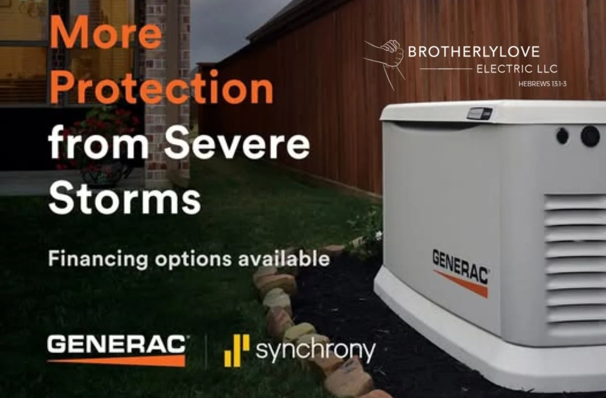Certified technicians performing preventive maintenance on a home standby generator for reliable Texas backup power